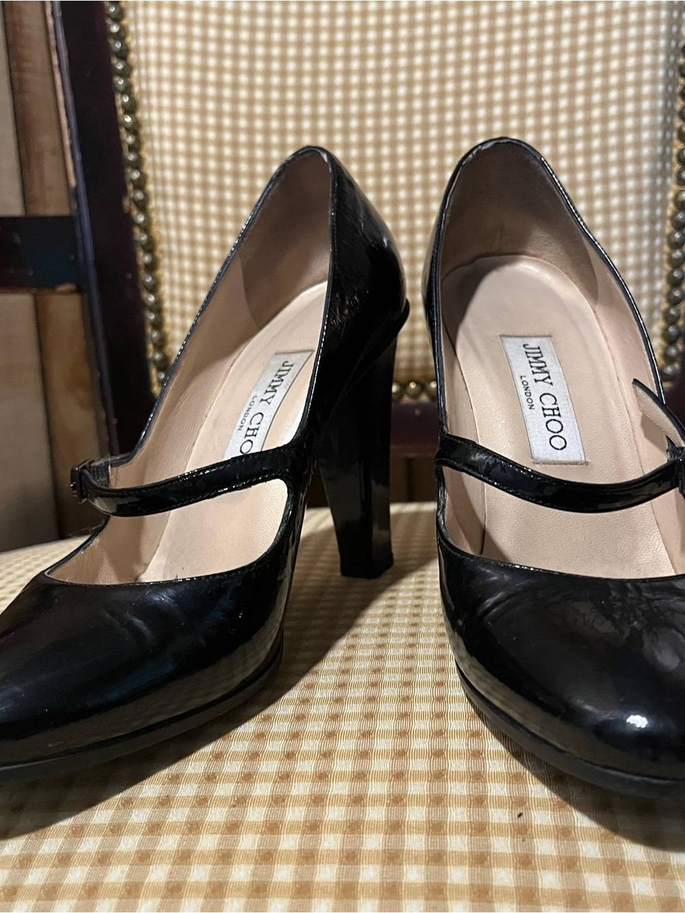 💋 Jimmy Choo Black Patent Leather Mary Jane